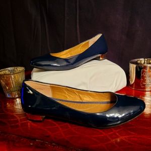 Me Too Patent Leather Navy Blue Ballerina Flats
